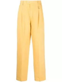 Jacquemus прямые брюки Le Raphia Madeiro, желтый