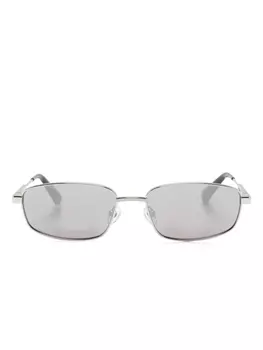 Jacquemus rectangle-frame солнцезащитные очки, серебряный