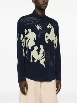 Jacquemus рубашка La Chemise Simon, синий
