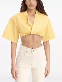 Jacquemus рубашка Le Bahia, желтый