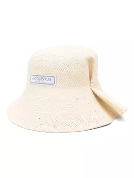 Jacquemus шляпа от солнца La Chapeau Vela, нейтральный цвет