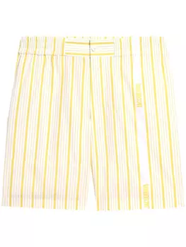Jacquemus шорты в полоску, желтый