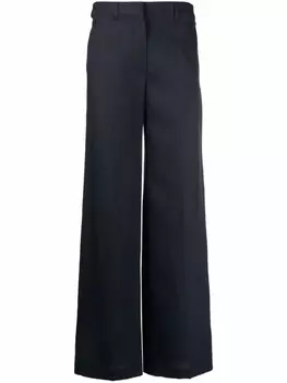 Jacquemus строгие брюки широкого кроя, синий
