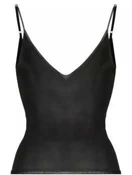 Jacquemus топ La Maille с V-образным вырезом, черный