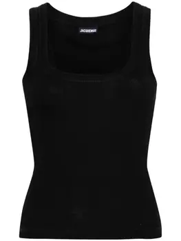 Jacquemus топ Le Debardeur в рубчик, черный