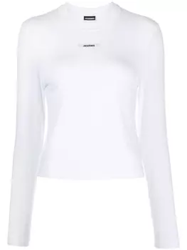 Jacquemus топ Le Gros Grain с длинными рукавами, белый