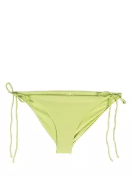 JADE Swim плавки бикини с эффектом металлик и завязками, зеленый