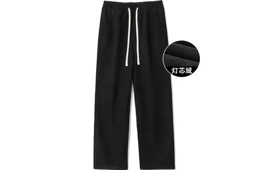 Jeanswest Jean West Повседневные брюки унисекс, Черный Ткань синель