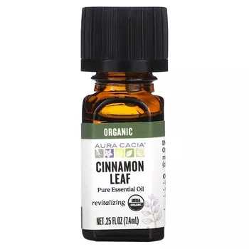 Эфирное масло Aura Cacia лист корицы, 7, 4мл