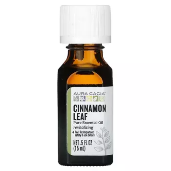 Эфирное масло Aura Cacia листья корицы, 15мл