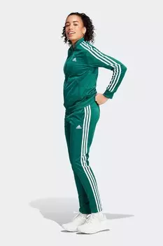 Эфирный спортивный костюм Adidas, зеленый