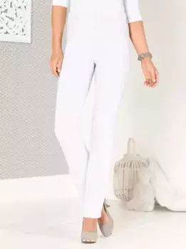 Эластичные брюки Classic Basics, белый