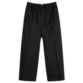 Эластичные шерстяные брюки Jil Sander, черный