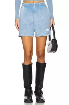 Эластичные шорты Alexander Wang, синий