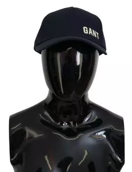 Элегантная синяя хлопковая бейсболка Gant