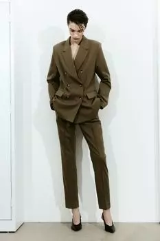 Элегантные брюки H&M, зеленый