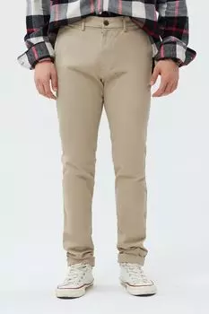 Элегантные брюки облегающего кроя Gap, бежевый