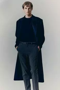 Элегантные облегающие брюки H&M, серый