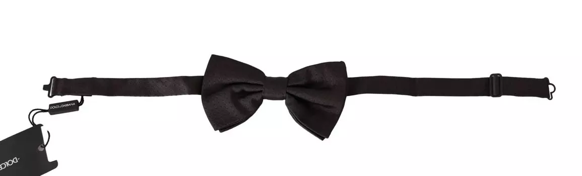 Элегантный шелковый галстук-бабочка в коричневый горошек Dolce & Gabbana