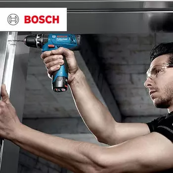Дрель электрическая Bosch GSB 120-Li + комплект бит, 20 штук