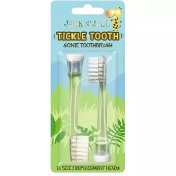 Электрическая зубная щетка Jack N' Jill Kids Tickle Tooth Sonic, сменные насадки, очень мягкая щетина, 2 шт.