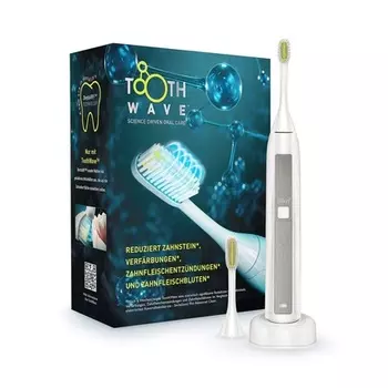 Электрическая зубная щетка Toothwave — технология против изменения цвета и зубного камня — 48 000 вибраций в минуту, Silk'N