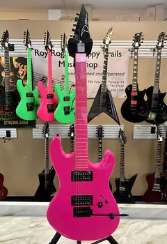Электрогитара Dean Custom Zone Electric Guitar 2010s - Flourescent Pink