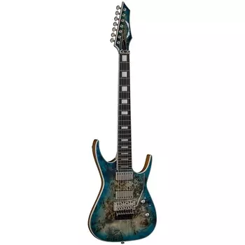 Электрогитара Dean Exile Select Floyd 7 String Burl Poplar, EXILE 7 FBRL STQB