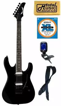 Электрогитара Dean Modern 24 Select Floyd Electric Guitar, Classic Black, Bundle