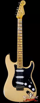 Электрогитара Fender Custom Shop Limited Edition 70th Anniversary 1954 Stratocaster Hardtail Relic Nocaster Blonde with Black Pickguard & Gold Hardware 6.90 LBS