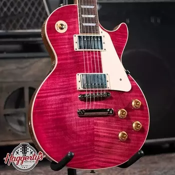 Электрогитара Gibson Les Paul Standard 50s Figured Top - Translucent Fuchsia with Hardshell Case