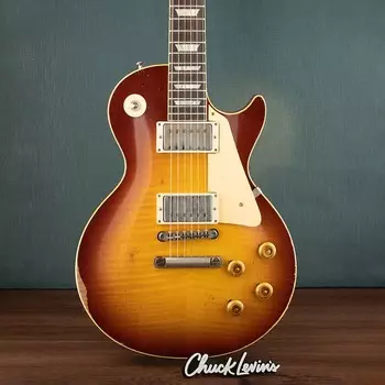 Электрогитара Gibson Murphy Lab 1960 Les Paul Standard - Ultra Heavy Aged Royal Tea Burst - CHUCKSCLUSIVE - #02162