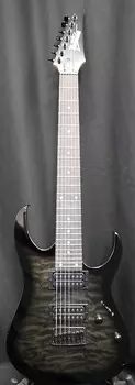 Электрогитара Ibanez GRG7221QA 7-String Electric Guitar Transparent Black Burst