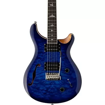 Электрогитара PRS SE Custom 22 Semi-Hollow Quilt-Top ограниченного выпуска Faded Blue Burst
