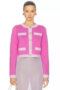 Элиф Кардиган LoveShackFancy, цвет Fuchsia Pop