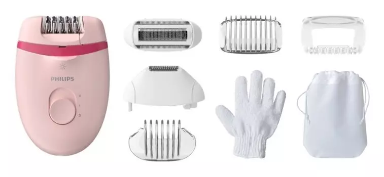 Эпилятор с футляром Philips Satinelle Essential BRE285/00