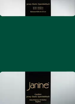 Jersey Натяжная простынь Janine, темно-зеленый