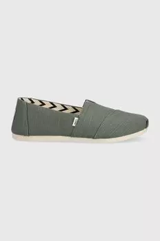 Эспадрильи Alpargata Toms, зеленый