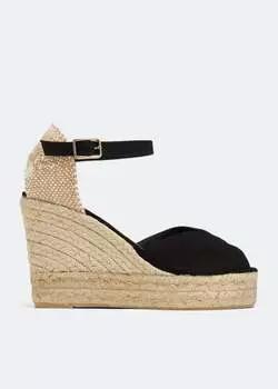 Эспадрильи Castaer Bianca Wedge, черный