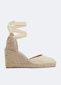 Эспадрильи CASTAER Carina wedge espadrilles, белый