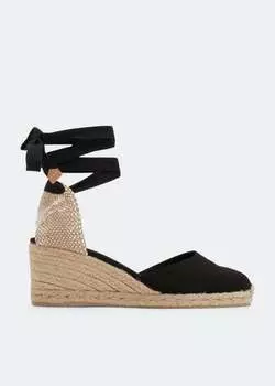 Эспадрильи CASTAER Carina wedge espadrilles, черный