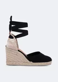 Эспадрильи CASTAER Carina wedge espadrilles, черный