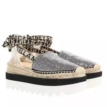 Эспадрильи gaia embellished ankle strap platform espadrilles Stella Mccartney, бежевый