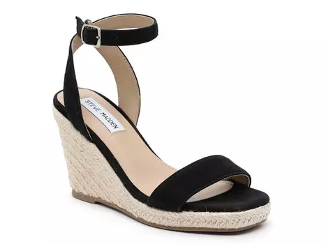 Эспадрильи Steve Madden Parra на танкетке, черный