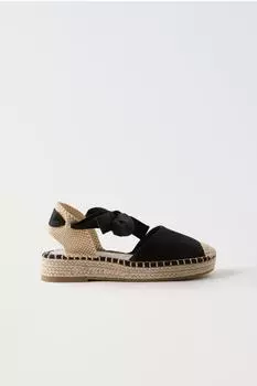 Эспадрильи Zara Strappy, черный