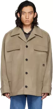 Эксклюзивная куртка цвета хаки SSENSE Wooyoungmi