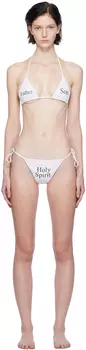 Эксклюзивное белое бикини Holy Trinity от Praying SSENSE