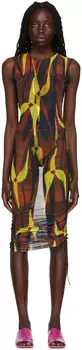Эксклюзивное многоцветное платье миди SSENSE Heatwave Louisa Ballou