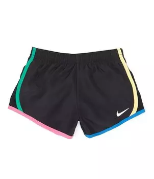 Эксклюзивные шорты Nike Little Girls 2T–4T, черный