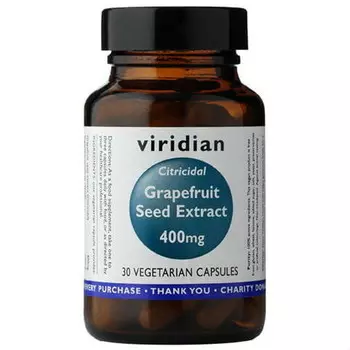 Экстракт семян грейпфрута 400 мг БАД, 30 капсул Виридиан Viridian
